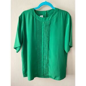 Silky Green Blouse by Worthington Size 14M